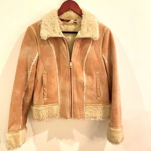 Western style MNG faux fur winter jacket